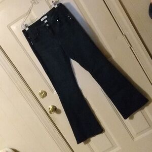 Whbm dark rinse bell bottoms jeans